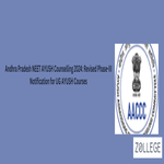 Andhra Pradesh NEET AYUSH Counselling 2024 Revised Phase III Notification for UG AYUSH Courses